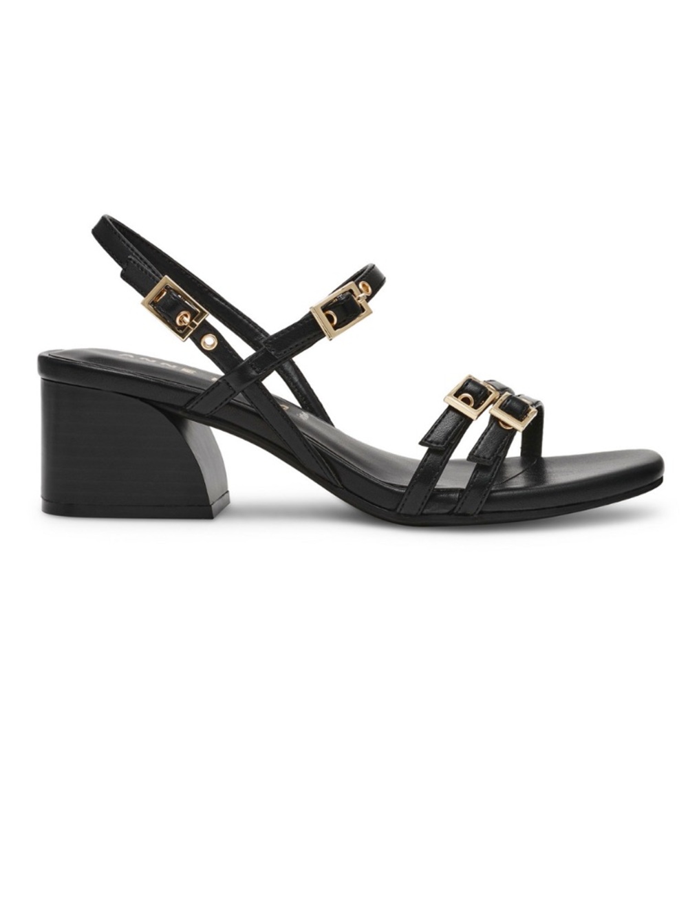 Anne Klein Women's Mackenzie Strappy Buckle Block Heel Dress Sandals- Size 6.5 - Picture 4 of 10